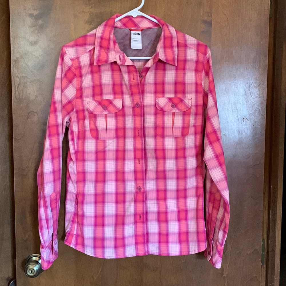 The North Face Button Up Plaid Vapor Wick Dress Shirt